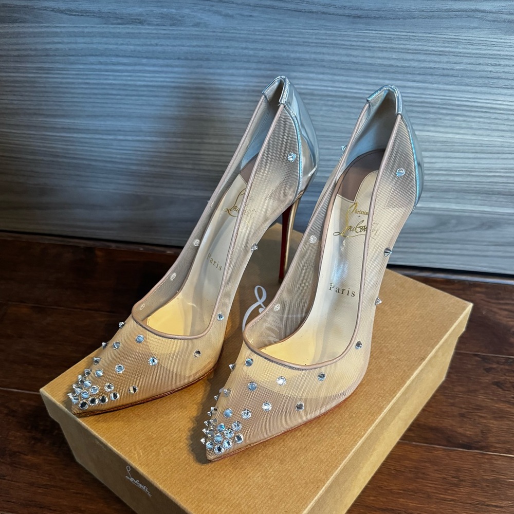 Christian Louboutin Degra 2019 100 Rete/Nappa/SP Pumps-41
